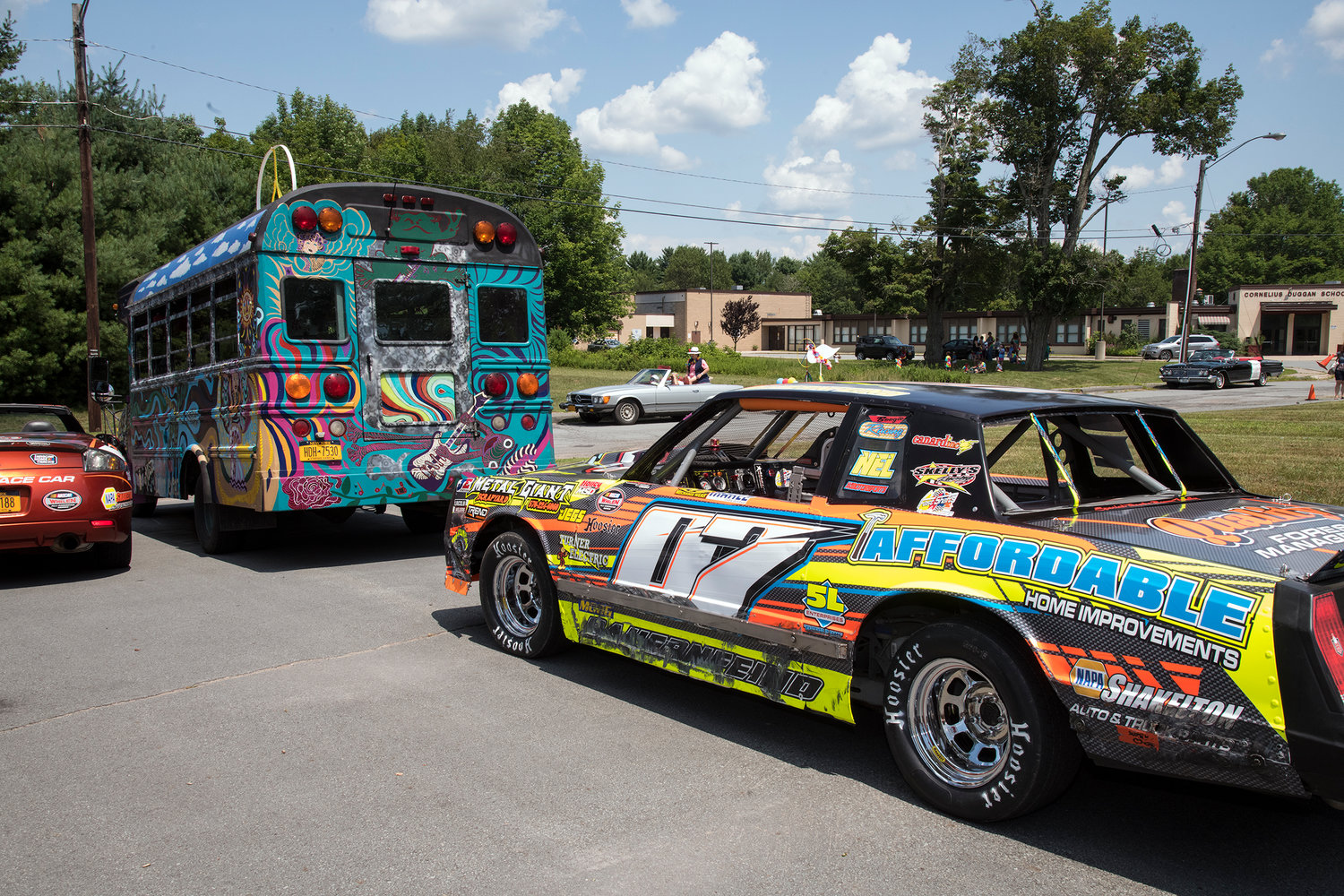 Not to be outdone, parade participants also brought beautifully and eccentrically painted Peace vans and racecars.
